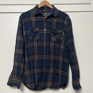 Glacier Plaid Superfleece Flannel 100% Cotton Men’s Shirt